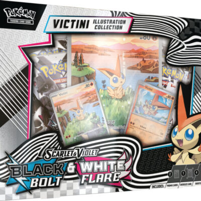 Preventa Wave 2- Scarlet & Violet: Black Bolt & White Flare –Victini Ilustration Collection – Inglés